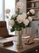 Cream & Pink Rose Spray: Set of 12, 27-Inch, Silk Roses by Floral Home®